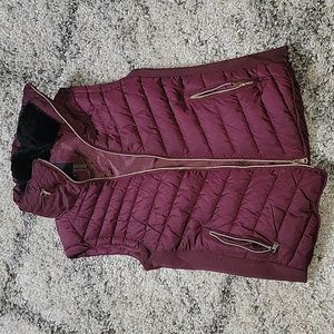 Maroon Puffer Vest